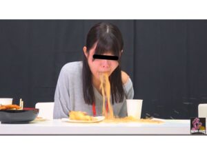 大食い大会の予選で食べすぎて…満腹決壊の嘔吐【DLPGFD-103】 サンプル画像3